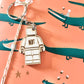 Labels | Lego sleutelhanger
