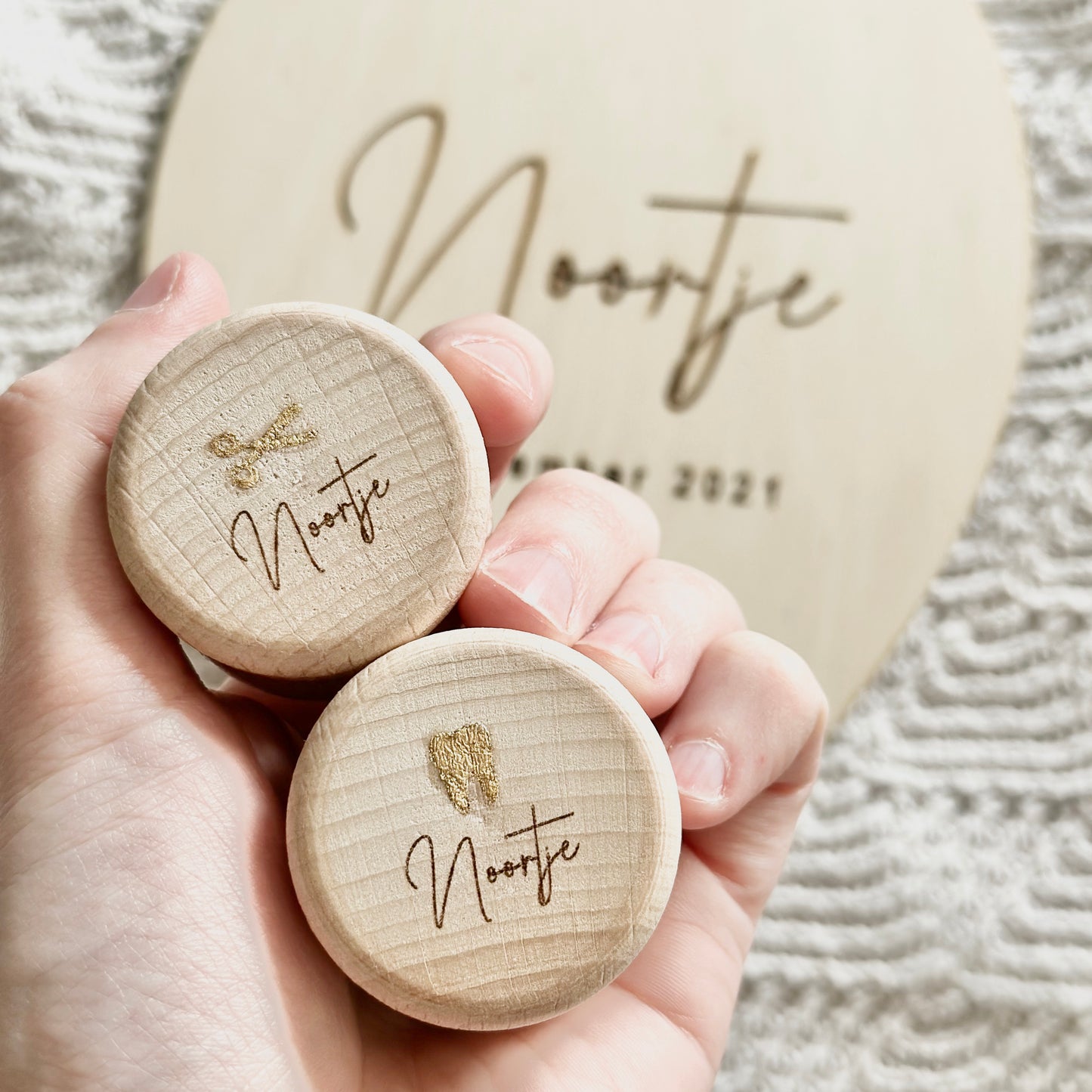 Memories | setje haarlok & melktandjes