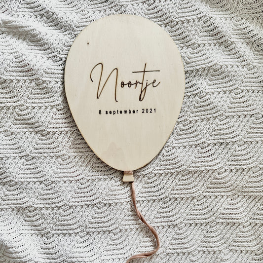 Naambord | ballon