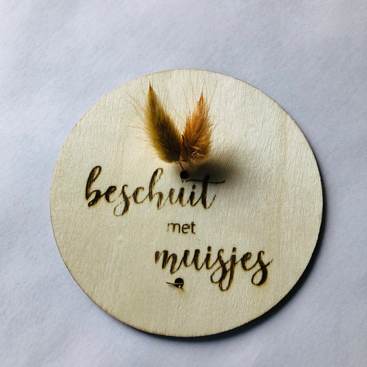 Aankondiging | beschuit met muisjes