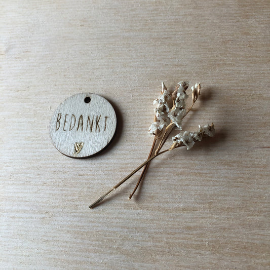 Labels | bedankt