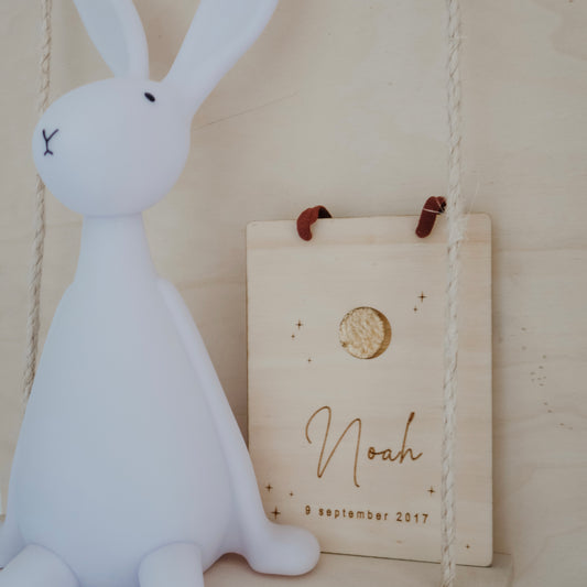 Naambord | maanstand