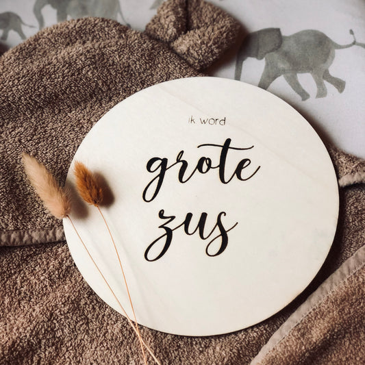 Aankondiging | grote zus