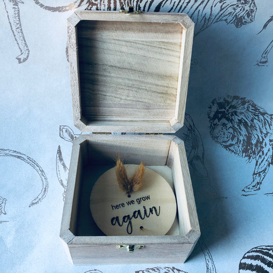 Aankondiging | grow in doosje